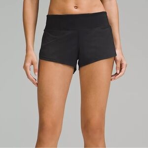 Lululemon Speed Up Low-Rise Lined Short 2.5" - Black